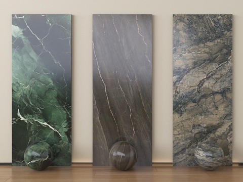 现代石材 大理石 岩板 护墙板 背景墙su模型