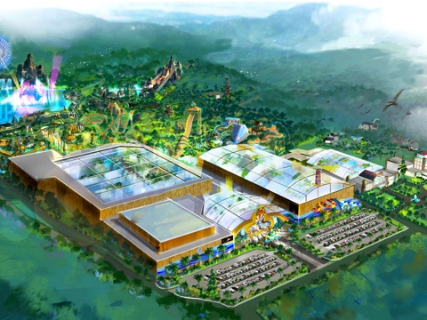  户外儿童游乐场su模型 