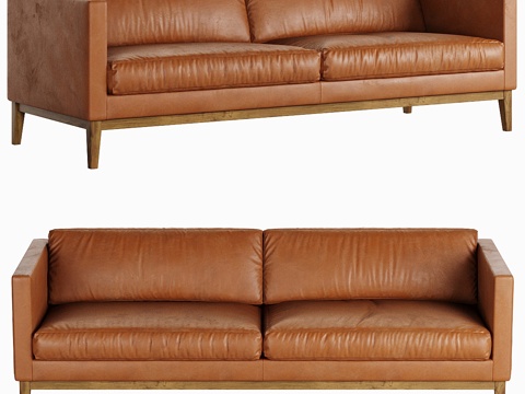  Swedese麦迪逊皮质沙发3d模型 