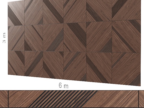  装饰墙 126.3d模型 