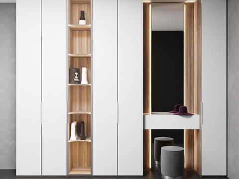  玄关衣柜 OLIVIERI GLASS3d模型 