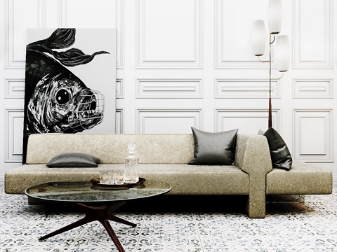  弗拉基米尔·卡根 万能沙发3d模型 