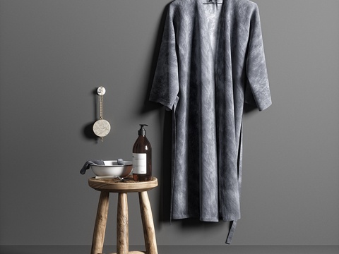  浴室套装033d模型 