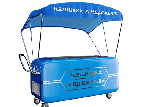  购物车（冰淇淋）3d模型 