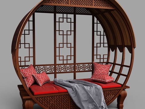  Arbor_凉亭3d模型 