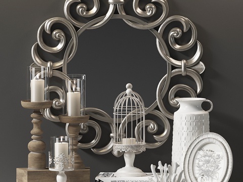  装饰套装43d模型 