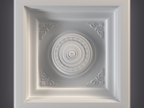  天花板插座3d模型 