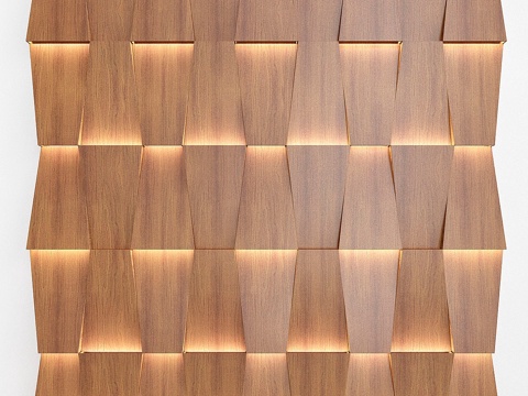  3D墙板 №83d模型 