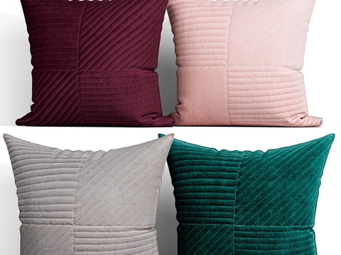  装饰抱枕套装158 H&amp;M3d模型 