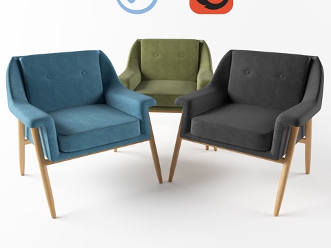  爱丁堡椅3d模型 