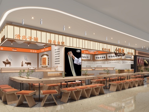 牛肉面馆 最新全套施工图 合集cad施工图