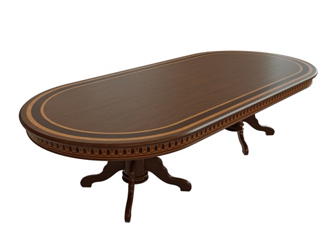  贴面餐桌053d模型 