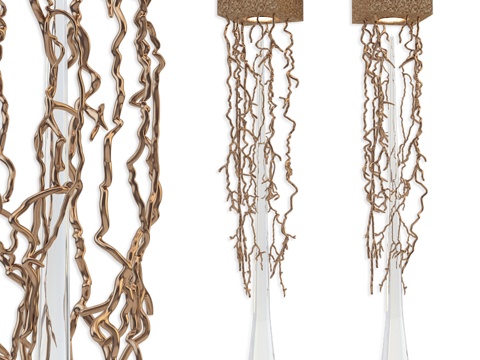  Serip 液态壁灯3d模型 