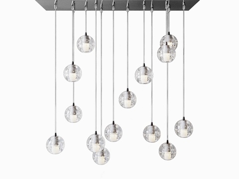  Bocci LED水晶玻璃球14，设计师Omer A3d模型 