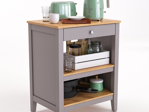  宜家TORNVIKEN厨房餐桌3d模型 