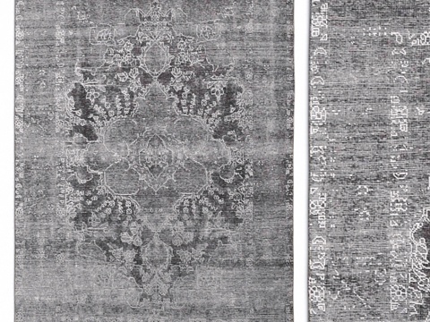  彩色复古地毯3d模型 