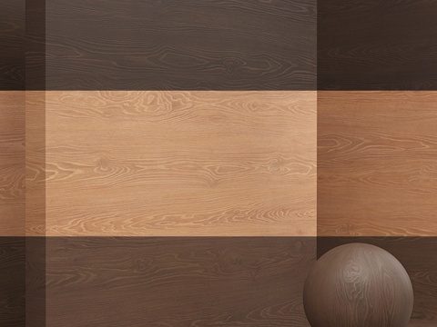  材料 木材    贴面（无缝） - 套装 473d模型 