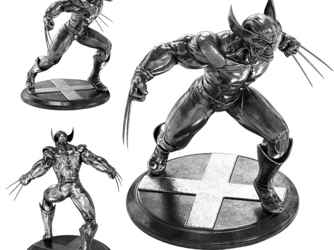  金刚狼_2_版本（金属 塑料）3d模型 