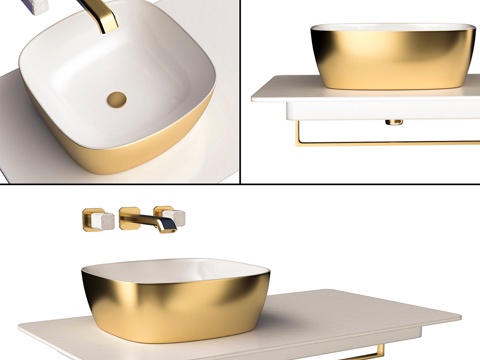  CATALANO与CRISTINA IT 243水龙头及洗手3d模型 