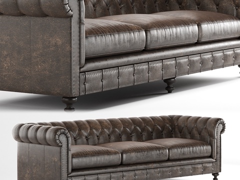  Bernhardt家具伦敦俱乐部沙发3d模型 