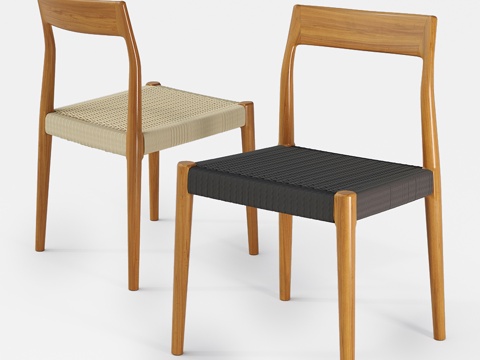  GREAT DANE Moller #77 椅子3d模型 