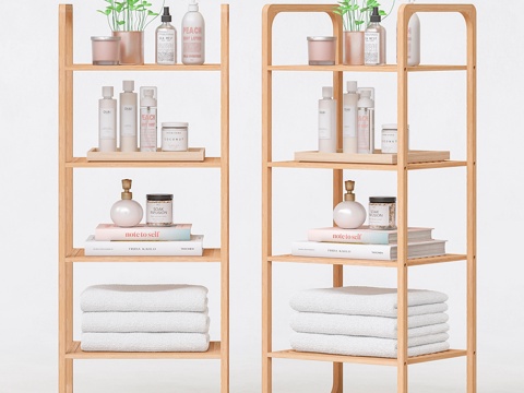  层架与浴室配件 033d模型 