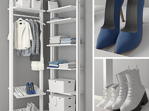  宜家ELVARLI收纳系统3d模型 