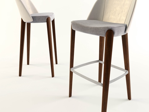  Bellevue吧凳3d模型 