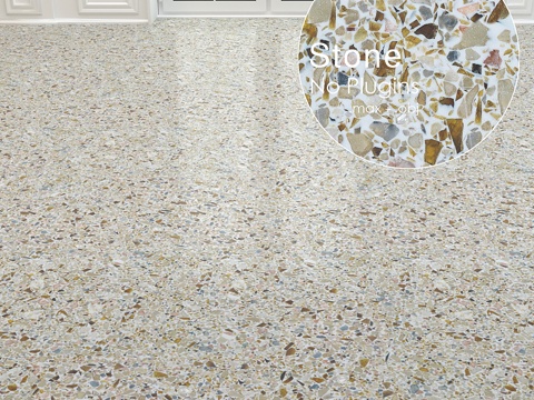  无缝水磨石石材 0023d模型 