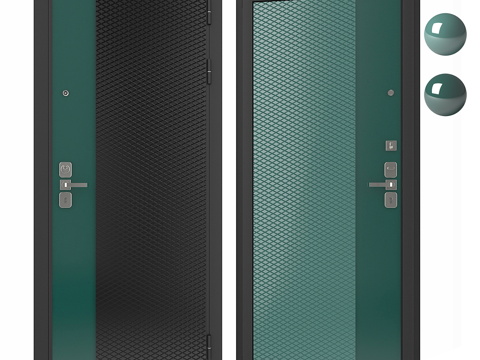  现代简约入户门 房间门 卧室门 单开门3d模型 