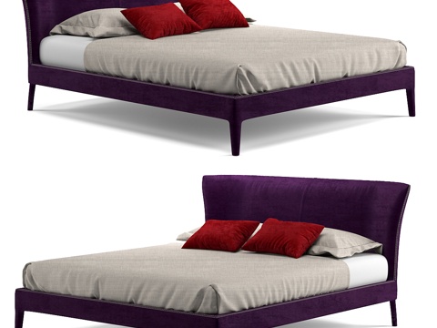  B&amp;B Italia费多床3d模型 