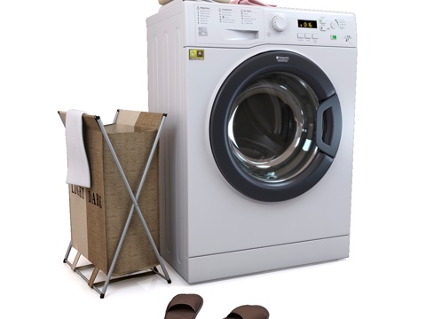  Hotpoint-Ariston VMSF 501 B 洗衣3d模型 