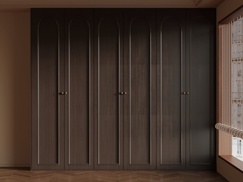 中古风衣柜 成品衣柜su模型