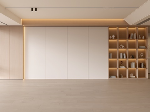  现代客厅 奶油客厅 沙发背景墙 客厅背景 奶油风背景墙su模型 