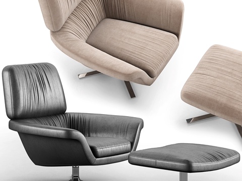  Minotti Blake软扶手椅3d模型 