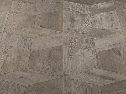  橡木岩纹拼花地板3d模型 