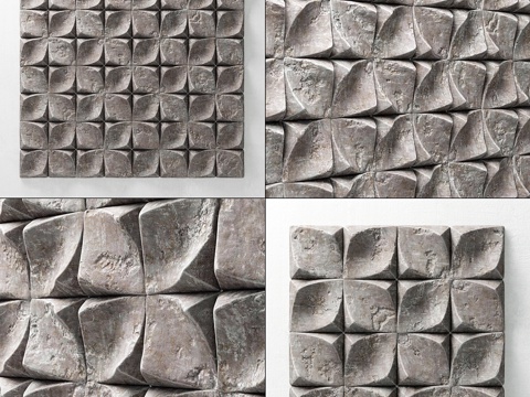  石板装饰面板3d模型 
