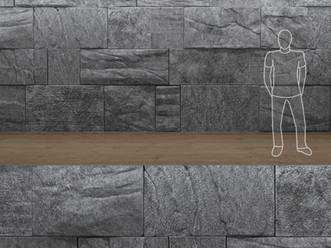  野石墙 #33d模型 