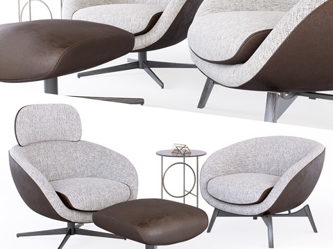  Minotti Russell 休闲椅3d模型 