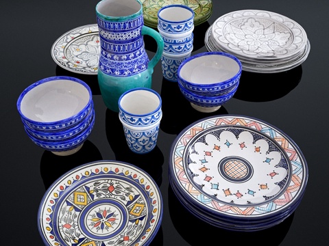  摩洛哥陶瓷13d模型 