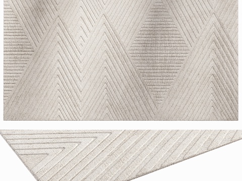  方形地毯3d模型 