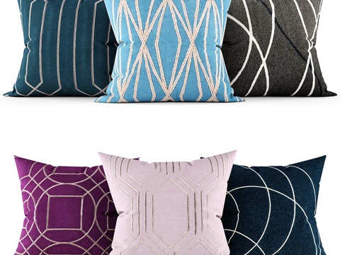  装饰枕头3d模型 