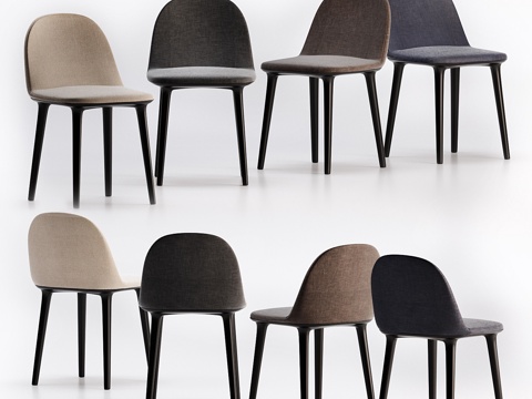  Vitra软壳边椅3d模型 