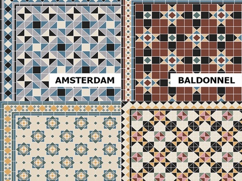  Topcer 维多利亚瓷砖套装13d模型 