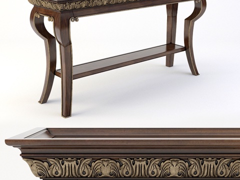  Bernhardt Villa Medici边柜 (355-3d模型 