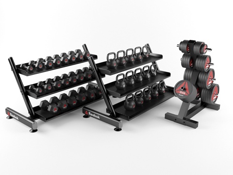  健身器材3d模型 