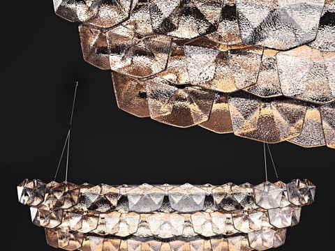  约翰·庞普设计的朱尔斯吊灯3d模型 