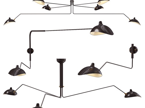  塞尔吉·穆伊灯具系列3d模型 