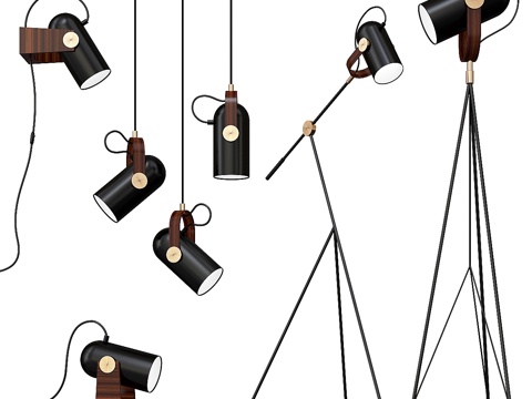  吊灯系列3d模型 