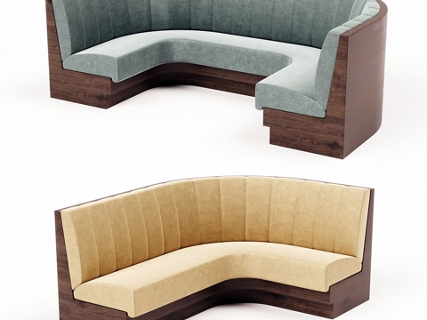  餐厅用沙发3d模型 